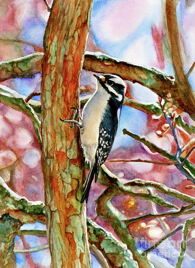 #546 Woodpecker #546 Painting by William Lum
