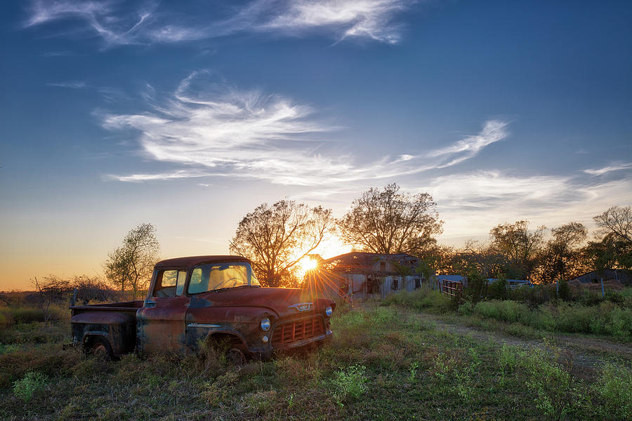 55 Chevy Sunset Photograph By Mike Harlan Fine Art America 6322