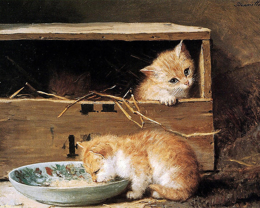 Henriette Ronner Knip Painting By Achraf Hamdi Fine Art America