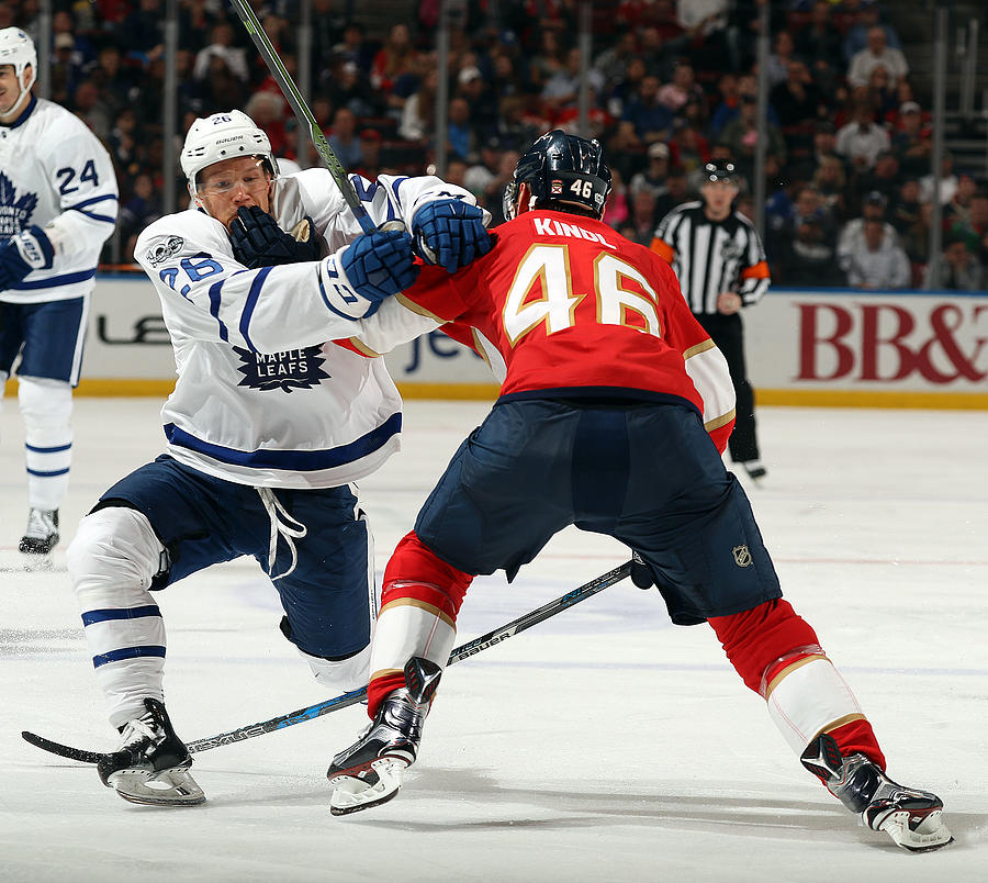 Toronto Maple Leafs v Florida Panthers #55 Photograph by Eliot J. Schechter