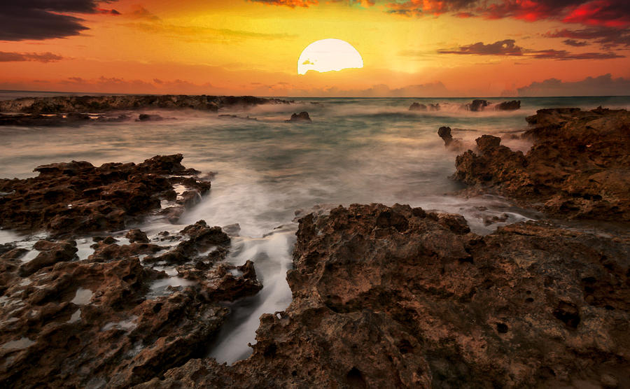  Ocean Sunset Photograph by Montez Kerr