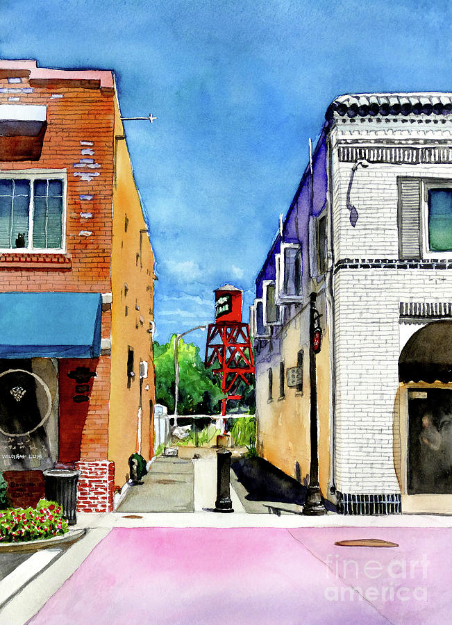 #559 Roundhouse Row #559 Painting by William Lum