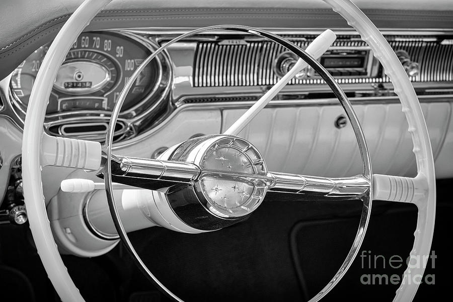 56 Olds Steering #56 Photograph by Dennis Hedberg