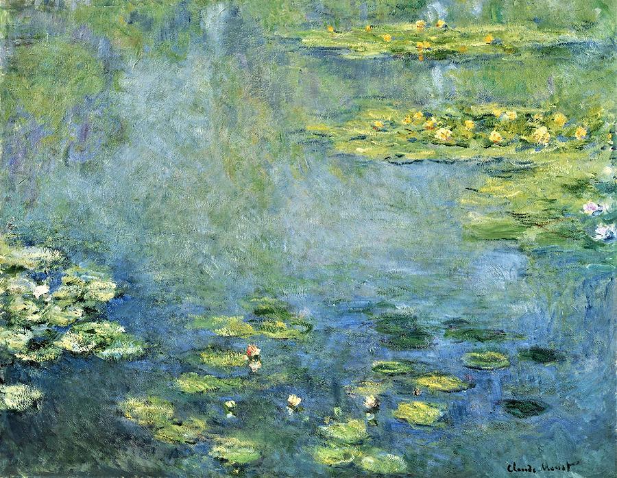 Waterlilies #5 Painting by Claude Monet