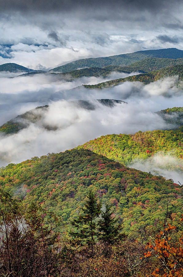Autumn in the Appalachian Mountains Viewed Along the Blue Ridge  #57 Photograph by Alex Grichenko