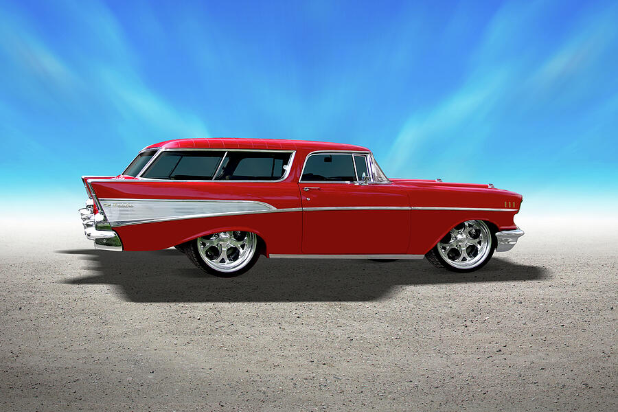 57 Belair Nomad Photograph by Mike McGlothlen