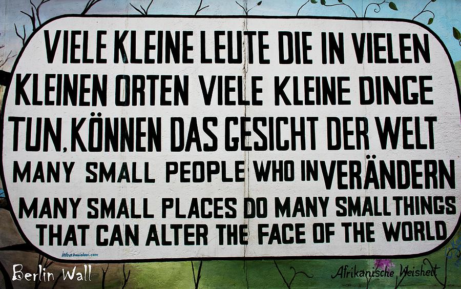 Berlin Wall #57 Photograph by Robert Grac