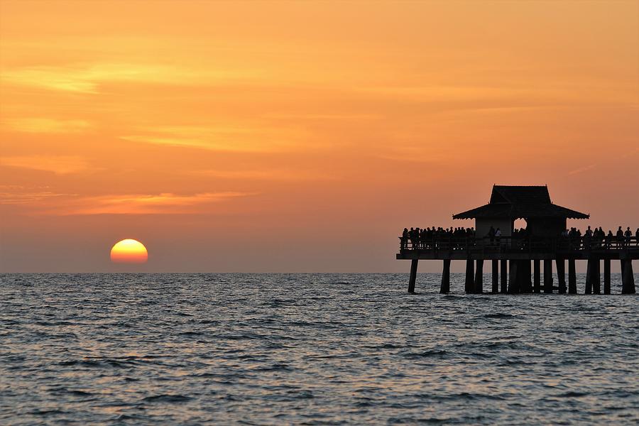 Naples Sunset #57 Photograph by Donn Ingemie