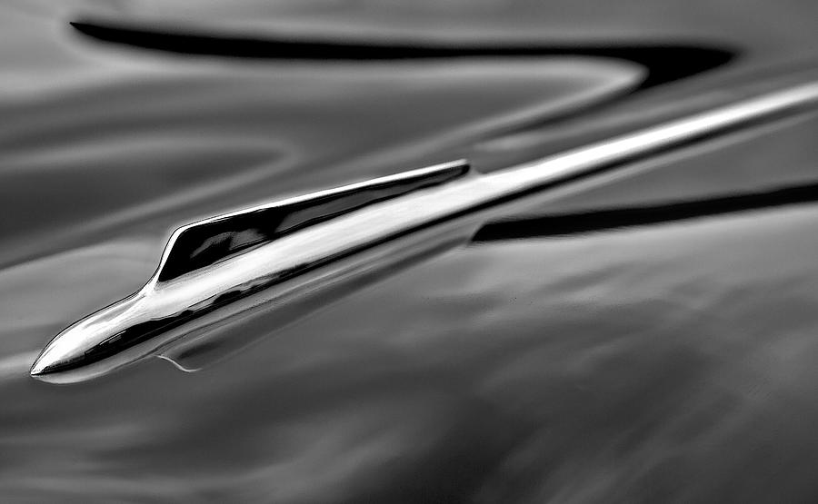 57 Plymouth Belvedere fin Photograph by John Bartosik
