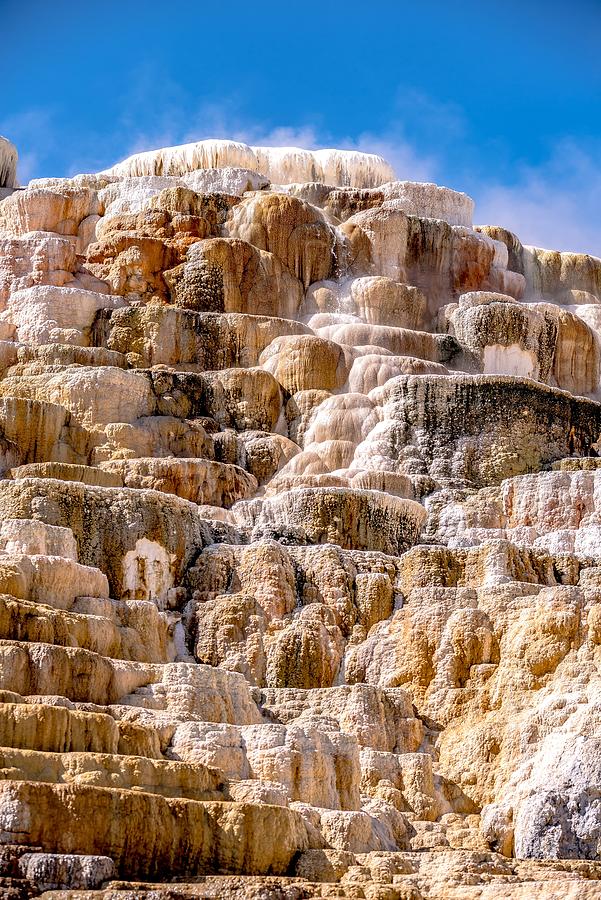 Travertine Terraces, Mammoth Hot Springs, Yellowstone #57 Photograph by Alex Grichenko