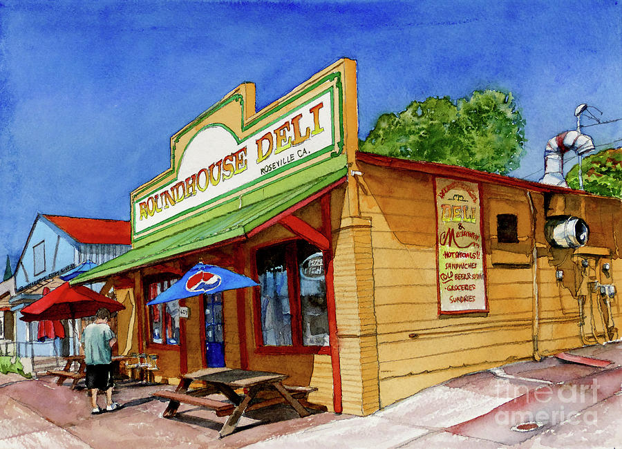 #571 Roundhouse Deli #571 Painting by William Lum