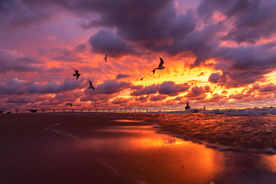 St. Joseph Michigan Lighthouse Photograph By Molly Pate - Fine Art America