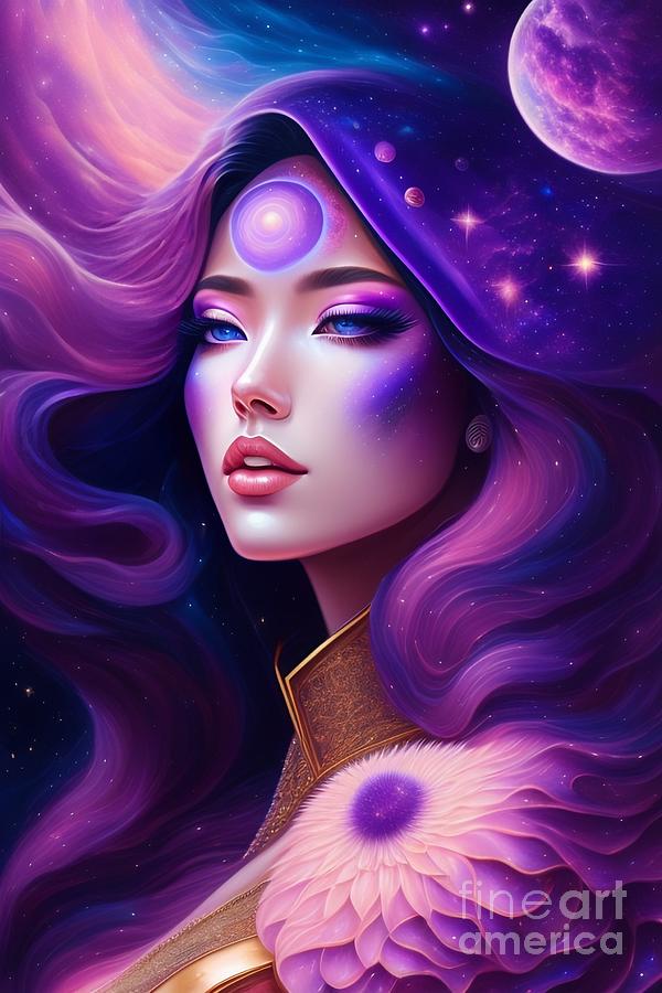 The Beautiful Woman Body Fantasy Universe Digital Art By Boon Mee - Pixels