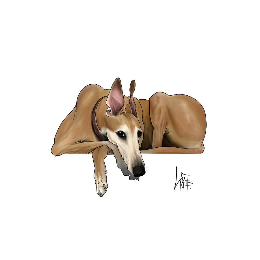 5871 Law Drawing by Canine Caricatures By John LaFree