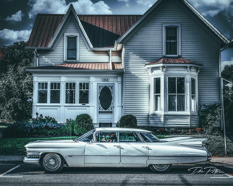 59 Cadillac on Main Street Photograph by Dee Potter