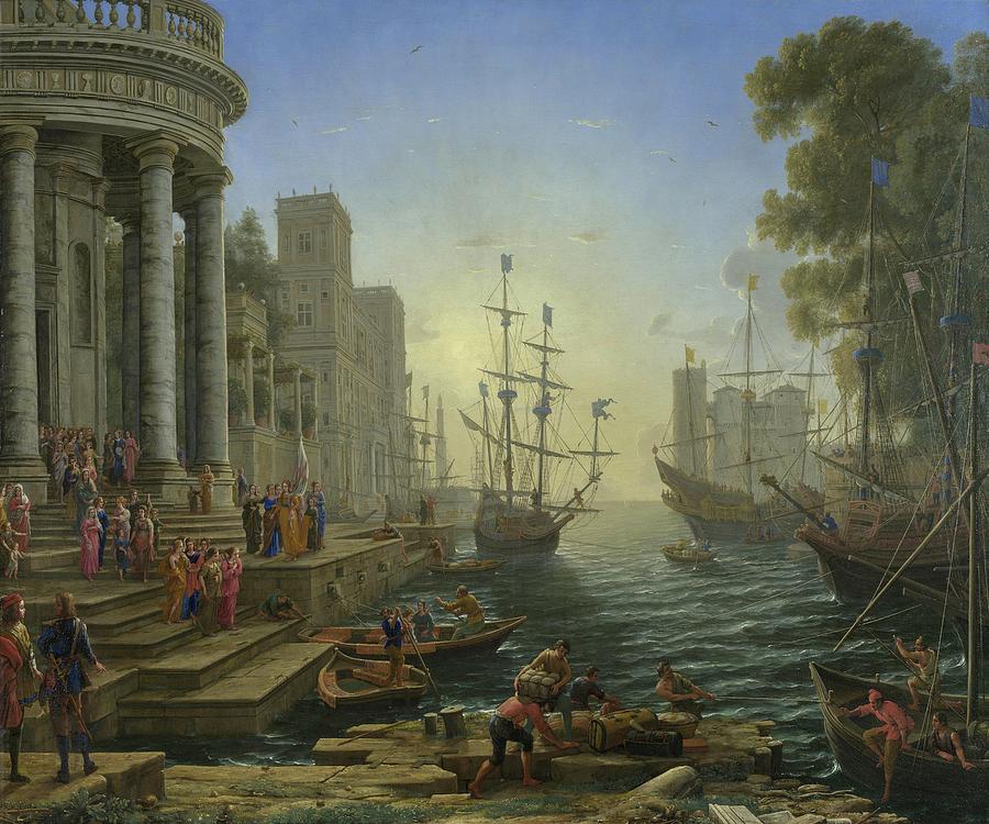 Claude Lorrain Painting by Artful Home Gallery - Pixels