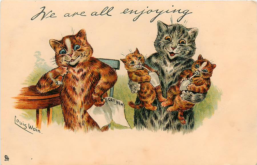 Louis Wain Painting by Itsme Art - Fine Art America