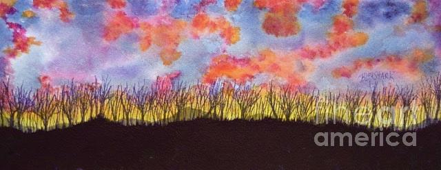 #594 Afterglow of the Day  #594 Painting by Barrie Stark