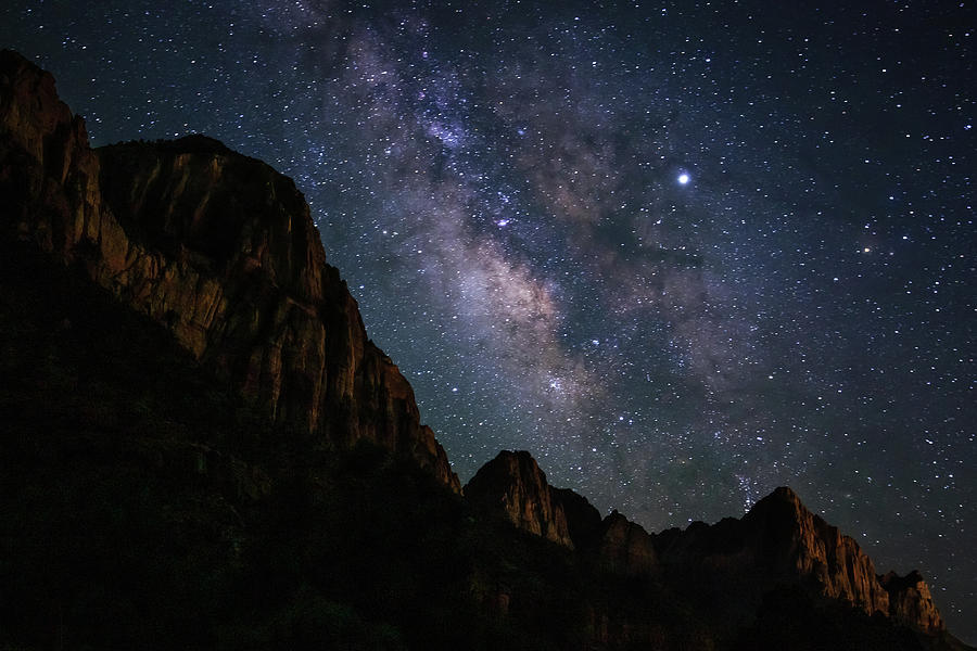 5dd0759  Zion Milky Way Photograph by Stephen Parker