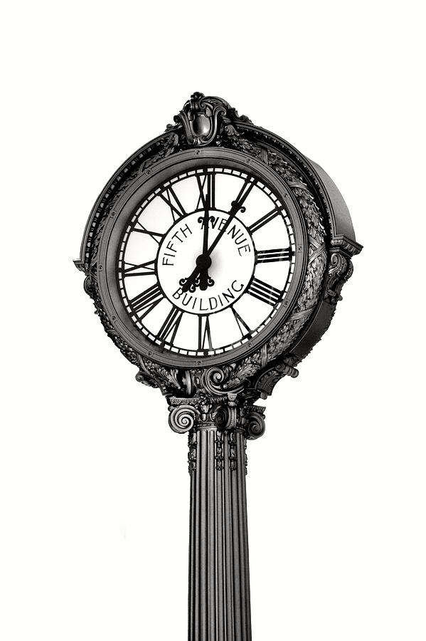 5th Avenue Building Clock Minimal - New York Photograph by Marianna Mills