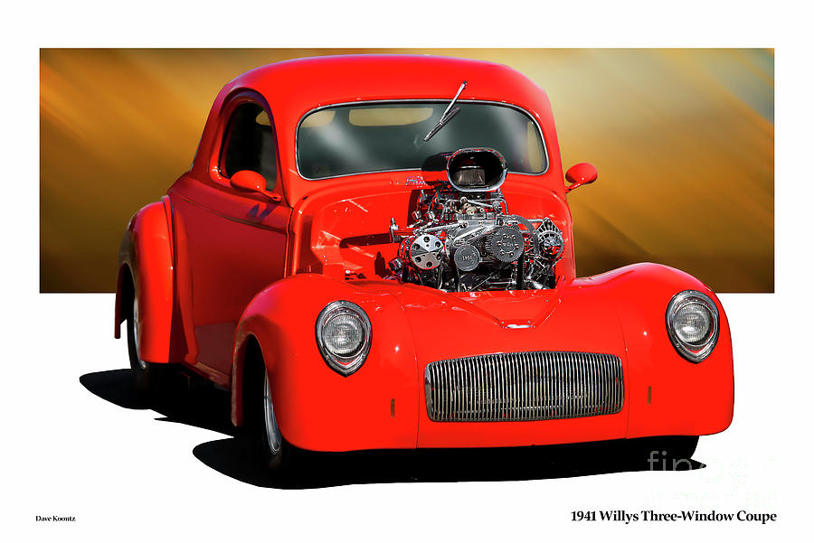 1941 Willys Pro Street Coupe #6 Photograph by Dave Koontz