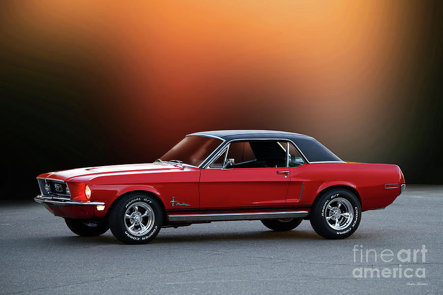 1968 Ford Mustang Coupe #6 Photograph by Dave Koontz