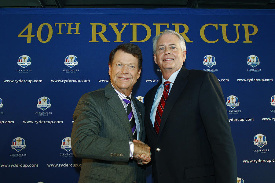 2014 U.S. Ryder Cup Captains News Conference #6 Photograph by Michael Cohen