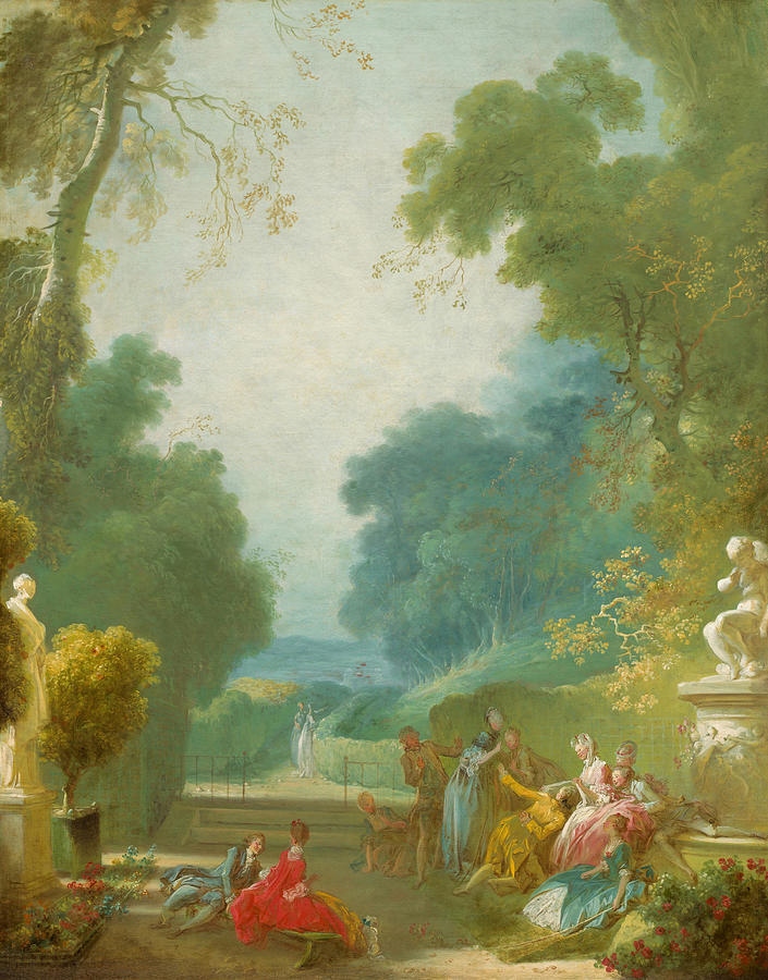 A Game of Hot Cockles Painting by Jean Honore Fragonard - Fine Art America