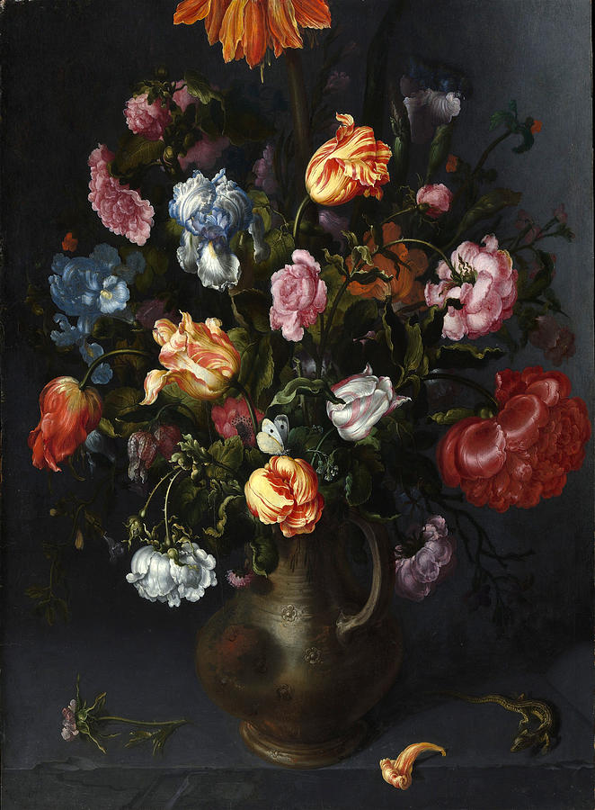 A Vase with Flowers #7 Painting by Jacob Vosmaer