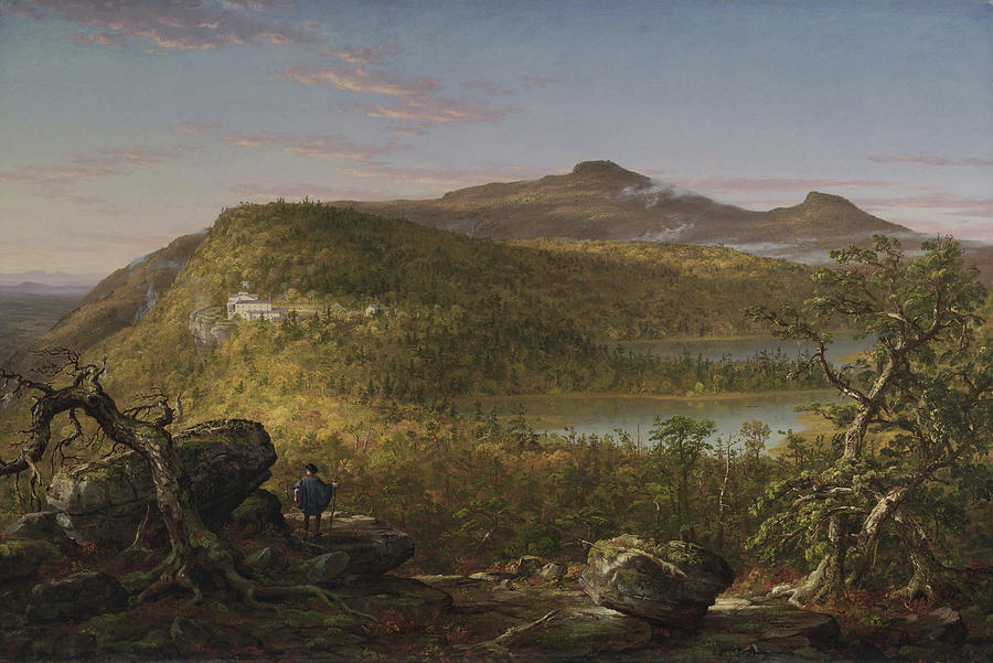 6 A View Of The Two Lakes And Mountain House Catskill Mountains Morning Thomas Cole 