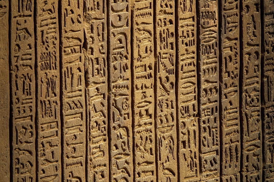 Ancient Egypt Hieroglyphics On Wall #6 Photograph by Mikhail Kokhanchikov