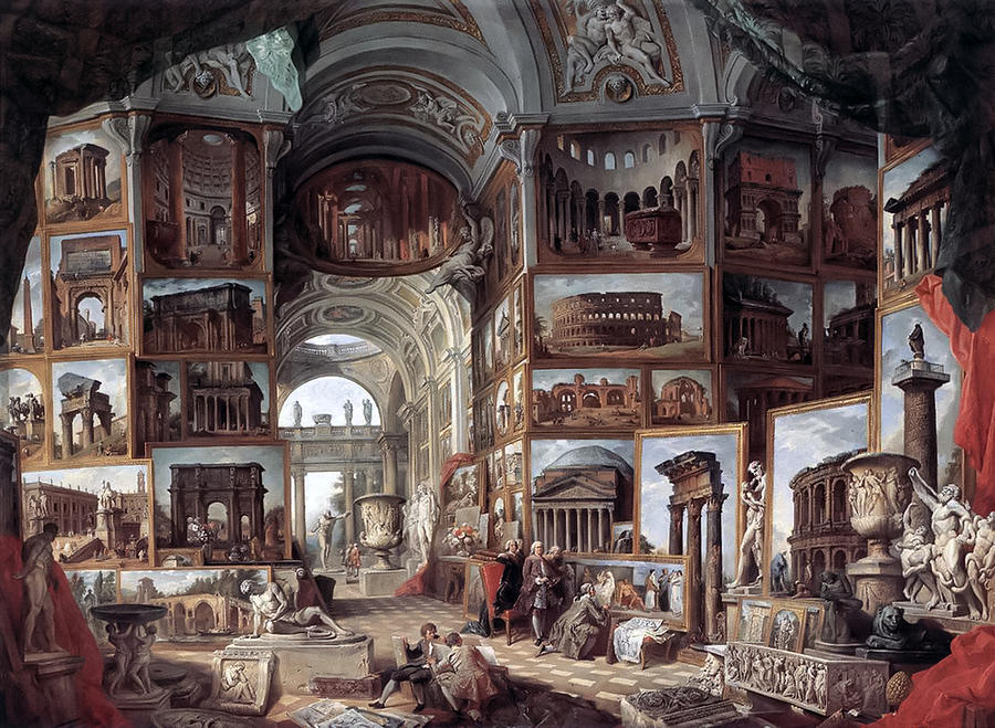 Giovanni Paolo Panini Painting - Ancient Rome by Giovanni Paolo Panini by Mango Art