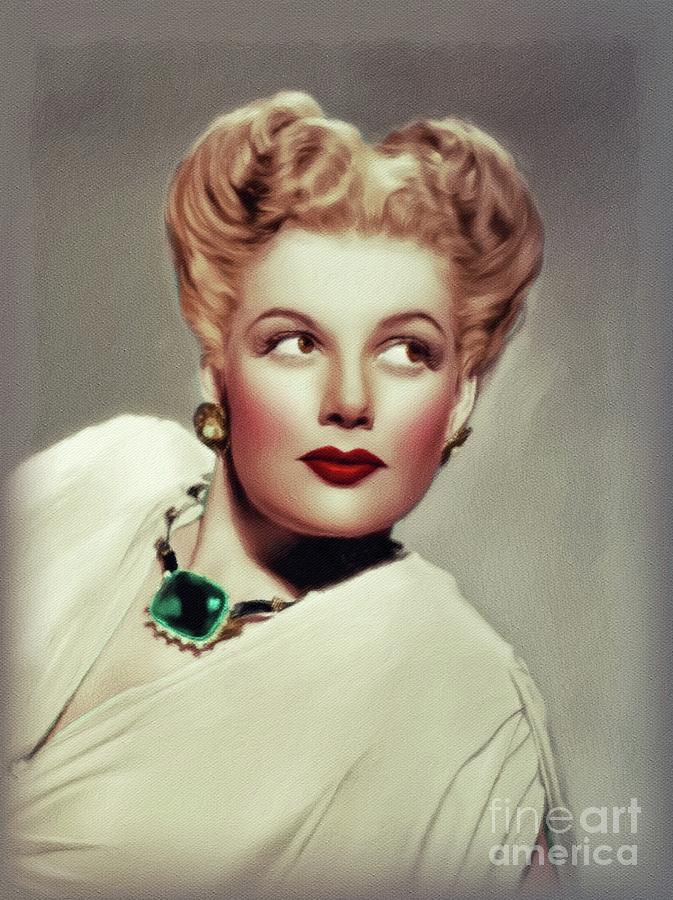 Ann Sheridan, Vintage Actress #6 Painting by Esoterica Art Agency