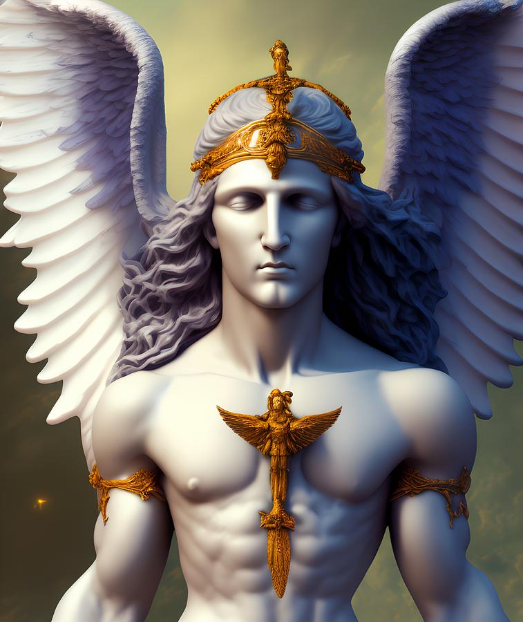 Archangel Zadkiel - Angel of Mercy and Compassion, Generative AI ...