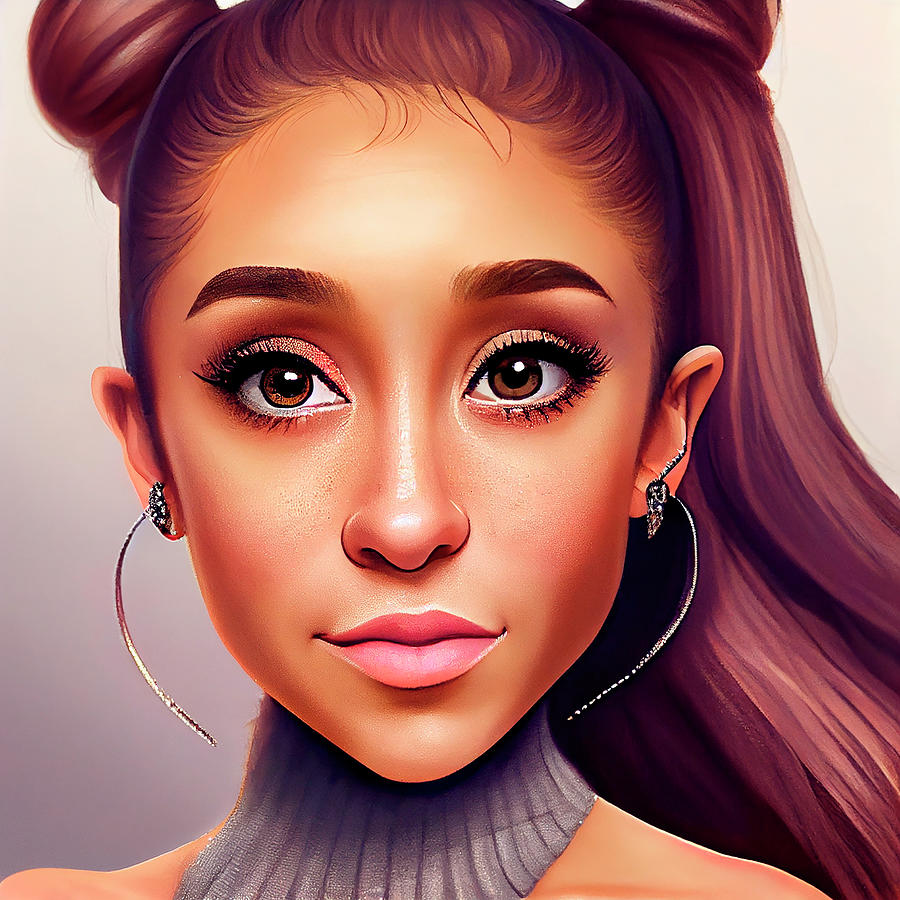 Ariana Grande Art Digital Art by Tim Hill - Fine Art America