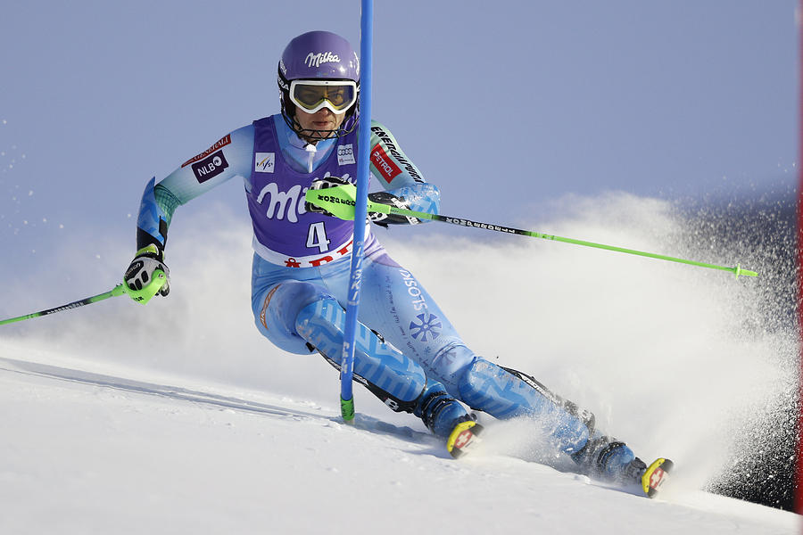 Audi FIS Alpine Ski World Cup - Womens Slalom #6 Photograph by Alain Grosclaude/Agence Zoom