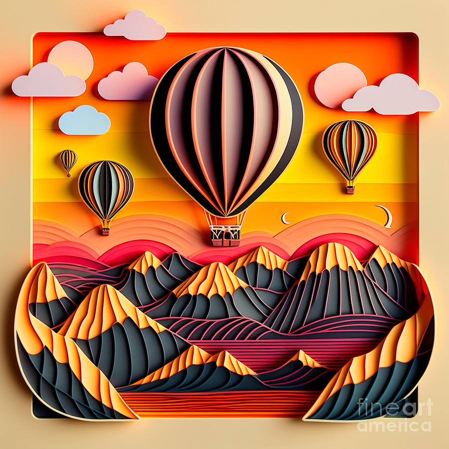 Balloons #6 Digital Art by Jay Schankman