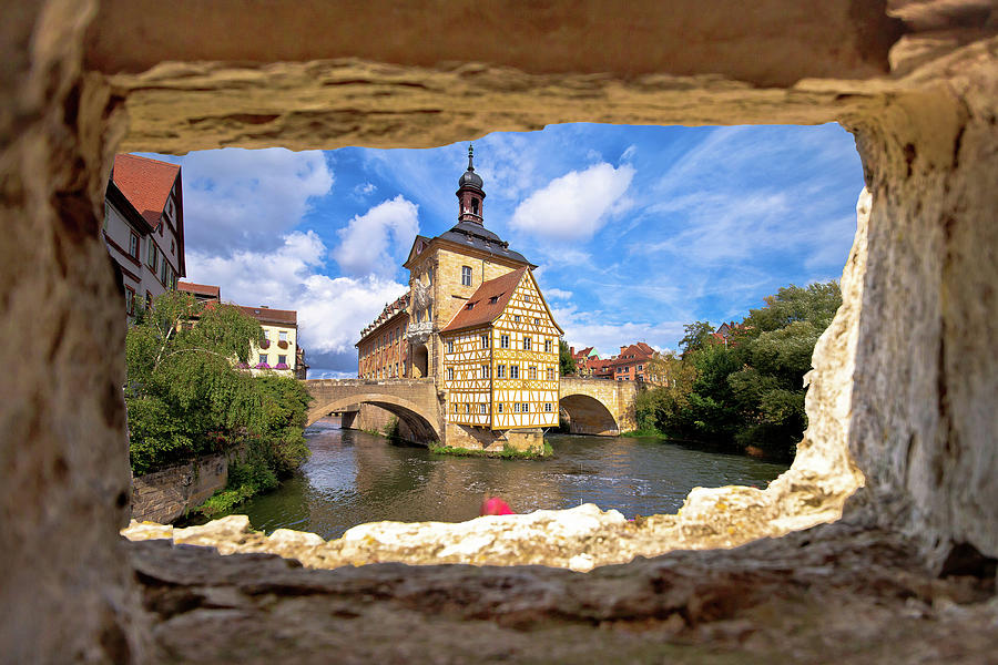 Bamberg. Scenic view of Old Town Hall of Bamberg Altes Rathaus #6 Photograph by Brch Photography