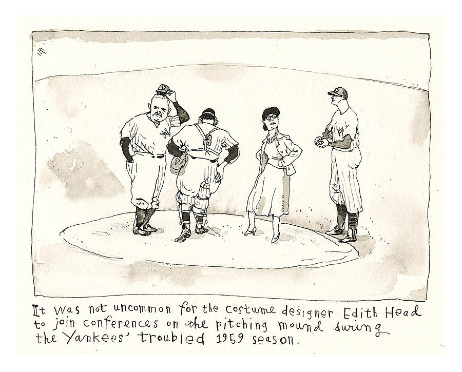 Baseball Scrapbook #6 Painting by Barry Blitt