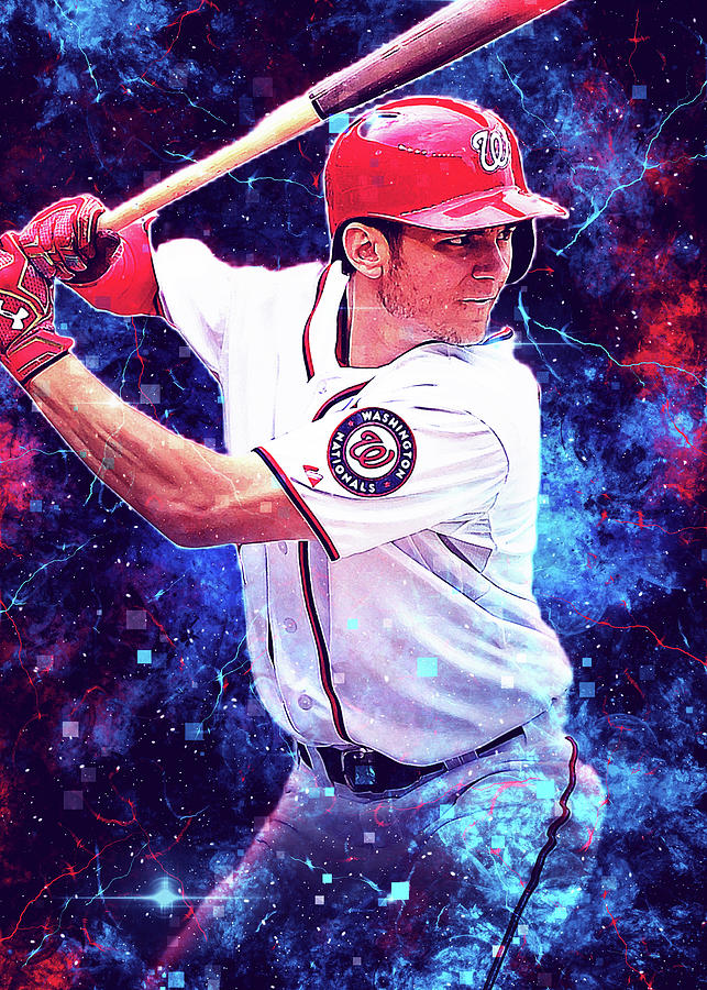 Baseball Treaturner Trea Turner Trea Turner Washington Nationals  Washingtonnationalssan Diego Padres by Wrenn Huber