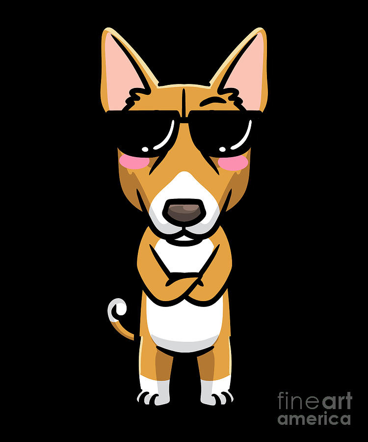 Basenji Congo Dog Emoticon Digital Art by ZimStarUS - Pixels