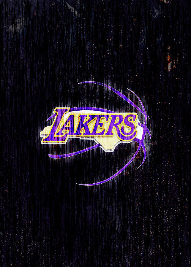 Basketball Los Angeles Lakers Art T-Shirt by Leith Huber - Pixels