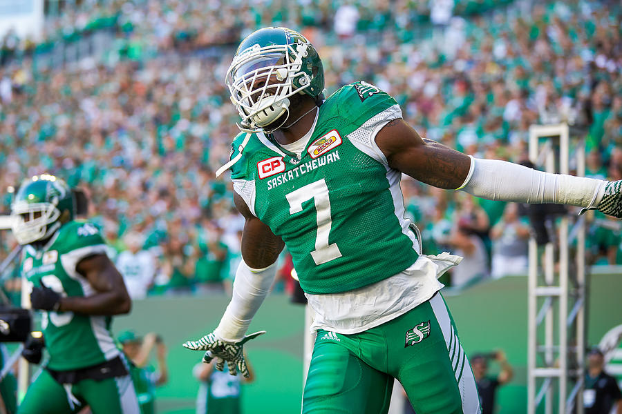 BC Lions v Saskatchewan Roughriders #6 Photograph by Brent Just