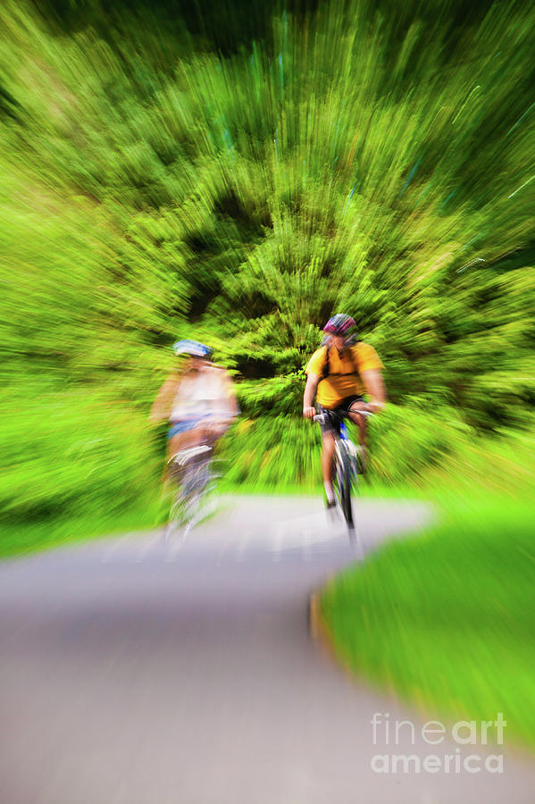 Biking in the summer in Vermont #6 Photograph by Don Landwehrle