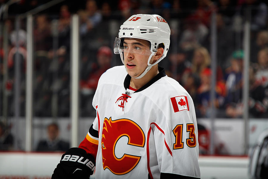Calgary Flames v New Jersey Devils Photograph by Bruce Bennett Calgary Flames v New Jersey Devils Photograph by Bruce Bennett