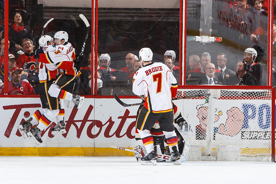 Calgary Flames v Ottawa Senators #6 Photograph by Francois Laplante/FreestylePhoto