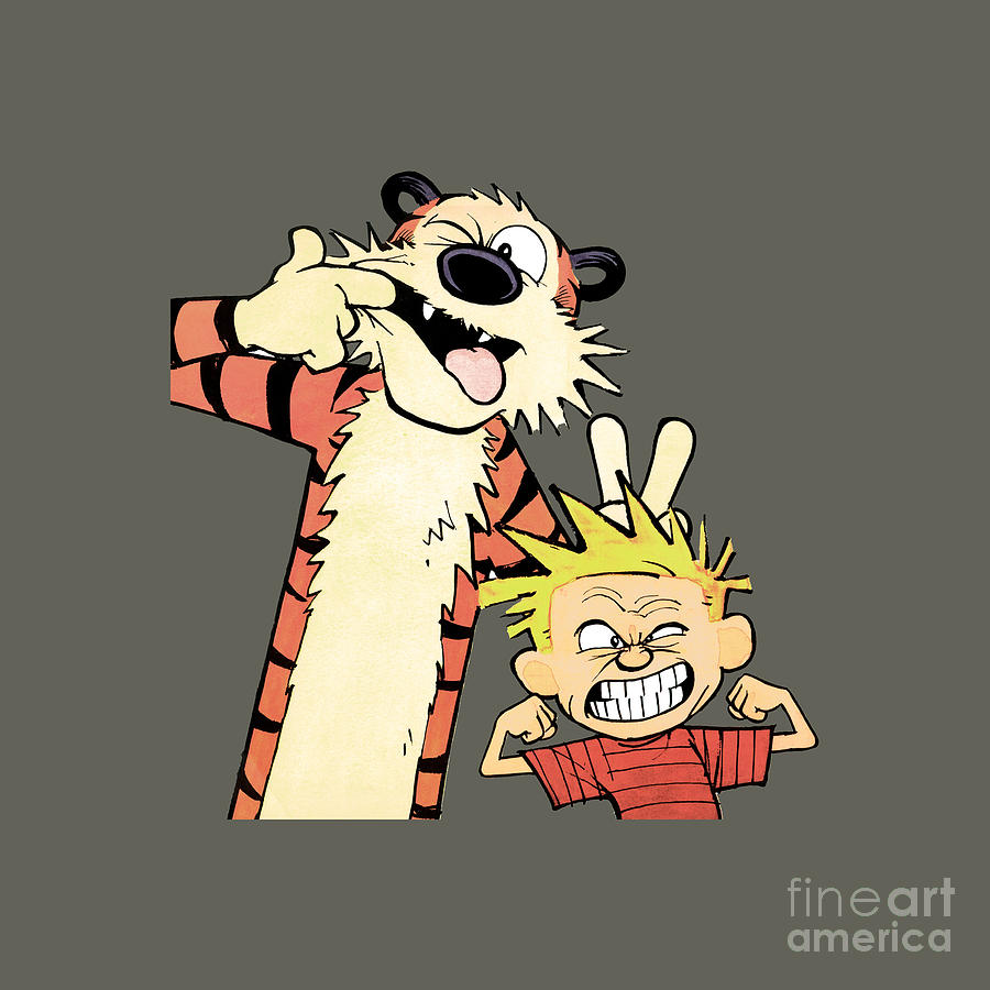 Calvin and hobbes Drawing by Daniel M Clark - Pixels