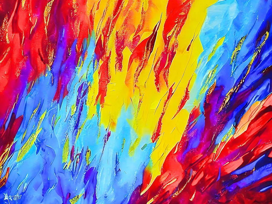 Canvas exploding in colors. Digital Art by Luigi Petro - Fine Art America