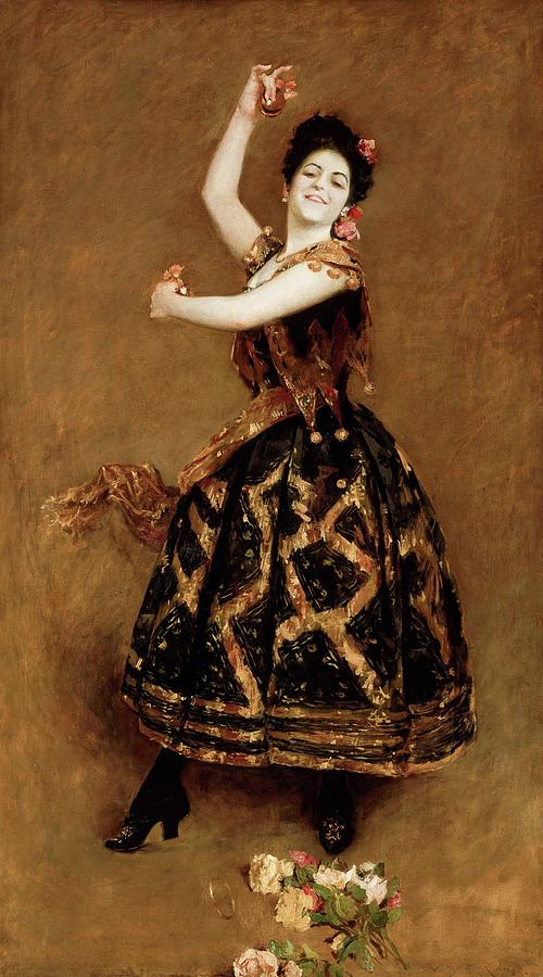 Dance Painting - Carmencita #6 by William Merritt Chase