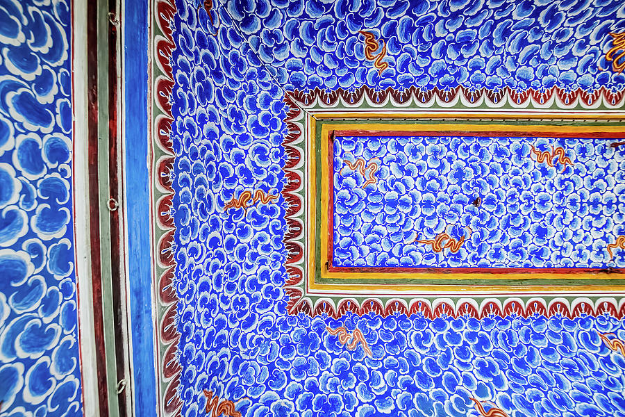 Ceiling detail from Junagarh Fort, Bikaner, India #6 Photograph by Lie Yim